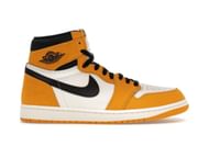 The Air Jordan 1 Retro High OG "Yellow Ochre" shoes (Image via StockX)